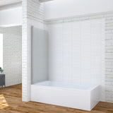 80 x 140 cm Duschabtrennung Glas Badewanne Duschwand Glaswand Trennwand Glas aus Sicherheitsglas 5mm mit Lotuseffekt Beschichtung