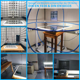 Badspiegel mit LED Beleuchtung Licht Spiegel 100x70cm ECHOS Typ B | Touch Sensor Dimmbar Spiegelheizung Kaltweiß 6400K