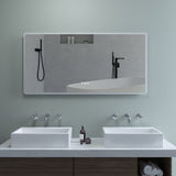 LED Badspiegel mit Beleuchtung groß 140x70cm BORAS Typ C | Touch Sensor Dimmbar Antibeschlag Kaltweiß 6400K Warmweiß 3000K