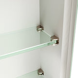 Spiegelschrank mit Beleuchtung 65x60cm Badezimmerschrank LED Spiegel Schrank Aluminium Badschrank Steckdose
