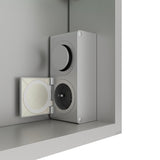 Spiegelschrank mit Beleuchtung 50x70cm Badezimmerschrank LED Spiegel Schrank Aluminium Badschrank Steckdose