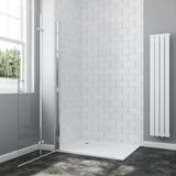 Duschabtrennung Duschwand Glas faltbar Walk-in Dusche mit Falttür aus Sicherheitsglas (ESG) 6 mm NANO-Beschichtung Höhe 197 cm