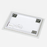 LED Badspiegel Badezimmerspiegel mit Beleuchtung ECHOS-Serie 70x50cm Typ A Dimmbar Touch Schalter Kaltweiß 6400K