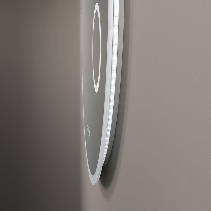 Spiegel mit LED Beleuchtung zur Wandmontage - Rund - Vergrösserung (3X) :  410 01