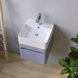 Waschbecken Keramik Aufsatzwaschbecken Becken für Waschtisch Hängewaschbecken Handwaschbecken Weiß Eckig 38 x 38 cm