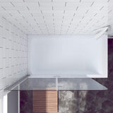 Duschabtrennung Duschwand Glas für Badewanne 120 x 140 cm mit Nano-Beschichtung