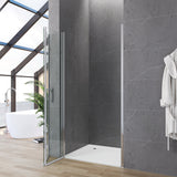 Faltbare Duschtür Nische Rahmenlos 70 x 185 cm Verstellbereich 67-70 cm Falttür Dusche aus Sicherheitsglas klar 6 mm