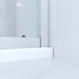 110 x 185 cm Duschabtrennung Schiebetür Dusche Nischentür Duschtür Duschwand Glas aus Sicherheitsglas 5/6mm Klarglas