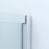 130 x 185 cm Duschabtrennung Schiebetür Dusche Nischentür Duschtür Duschwand Glas aus Sicherheitsglas 5/6mm Klarglas