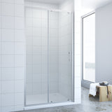 AQUABATOS BRUSSELS-Serie Schiebetür in Nische 6 mm ESG Glas Höhe 185 cm