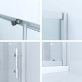 AQUABATOS BRUSSELS-Serie Schiebetür in Nische 6 mm ESG Glas Höhe 185 cm