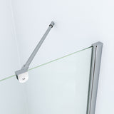 Duschkabine Eckeinstieg Eckdusche mit Duschtür Drehtür Pendeltür Schwingtür und festem Seitenteil Seitenwand aus Sicherheitsglas (ESG) 5 mm klar