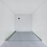 Duschtür Nische rahmenlos Pendeltür Dusche Drehtür Schwingtür Breite 70 75 80 90 100 cm Höhe 187 cm Wandausgleich 15 mm & 5 mm