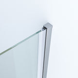 Duschtür Nische rahmenlos Pendeltür Dusche Drehtür Schwingtür Breite 70 75 80 90 100 cm Höhe 187 cm Wandausgleich 15 mm & 5 mm