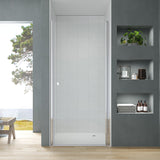Duschtür Nische rahmenlos Pendeltür Dusche Drehtür Schwingtür Breite 70 75 80 90 100 cm Höhe 187 cm Wandausgleich 15 mm & 20 mm