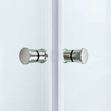 Duschkabine Eckeinstieg Eckdusche mit Duschtüren Drehtüren Pendeltüren Schwingtüren aus Sicherheitsglas (ESG) 5 mm klar Höhe 187 cm