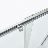 110 x 150 cm Badewannenaufsatz Schiebetür Duschabtrennung Glas Badewanne Duschwand Glaswand Trennwand Glas aus Sicherheitsglas mit Lotuseffekt Beschichtung