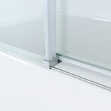 110 x 150 cm Badewannenaufsatz Schiebetür Duschabtrennung Glas Badewanne Duschwand Glaswand Trennwand Glas aus Sicherheitsglas mit Lotuseffekt Beschichtung