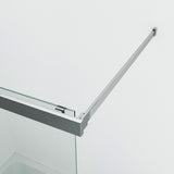110 x 150 cm Badewannenaufsatz Schiebetür Duschabtrennung Glas Badewanne Duschwand Glaswand Trennwand Glas aus Sicherheitsglas mit Lotuseffekt Beschichtung