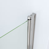 Duschkabine Eckeinstieg Eckdusche mit Duschtüren Drehtüren Pendeltüren Schwingtüren aus Sicherheitsglas (ESG) 6 mm Nanoglas Höhe 197 cm