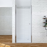 Duschtüren Nischen Breite 70 75 80 90 100 cm Höhe 197 cm Duschtür Glas Nische rahmenlos Pendeltür Dusche aus Sicherheitsglas 6 mm mit Lotuseffekt Beschichtung Wandausgleich 15 mm & 10 mm