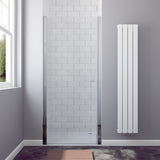 Duschtür Nische rahmenlos Pendeltür Dusche Drehtür Schwingtür Breite 70 75 80 90 100 cm Höhe 197 cm Wandausgleich 15 mm & 20 mm