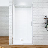 80 cm Duschtür Nische Glas Drehtür Scharniertür Dusche Nischentür Duschabtrennung aus Sicherheitsglas 6mm mit Lotuseffekt-Beschichtung höhe 195 cm