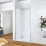 80 cm Duschtür Nische Glas Drehtür Scharniertür Dusche Nischentür Duschabtrennung aus Sicherheitsglas 6mm mit Lotuseffekt-Beschichtung höhe 195 cm