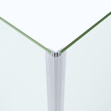 Duschkabine Eckeinstieg Eckdusche mit Duschtüren Drehtüren Pendeltüren Schwingtüren aus Sicherheitsglas (ESG) 5 mm klar Höhe 187 cm