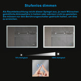 Beleuchteter Badspiegel LED Lichtspiegel 50x70cm ECHOS Typ B