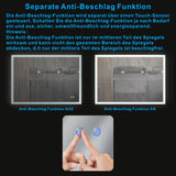 Beleuchteter Badspiegel LED Lichtspiegel 50x70cm ECHOS Typ B