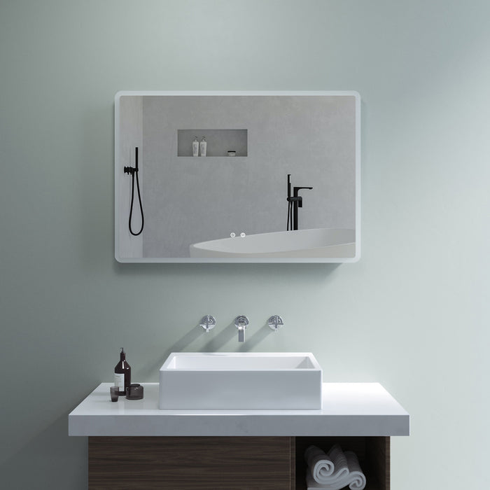Badspiegel Wandspiegel mit LED Licht Touch - AQUABATOS