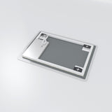 Badezimmerspiegel mit Beleuchtung Lichtspiegel Wandspiegel BORAS-Serie 70x50cm Typ A Dimmbar Touch Schalter Kaltweiß 6400K