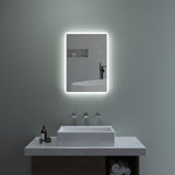 Badspiegel Beleuchtet LED Badezimmerspiegel 70x50cm BORAS Typ B | Touch Sensor Dimmbar Antibeschlag Kaltweiß 6400K
