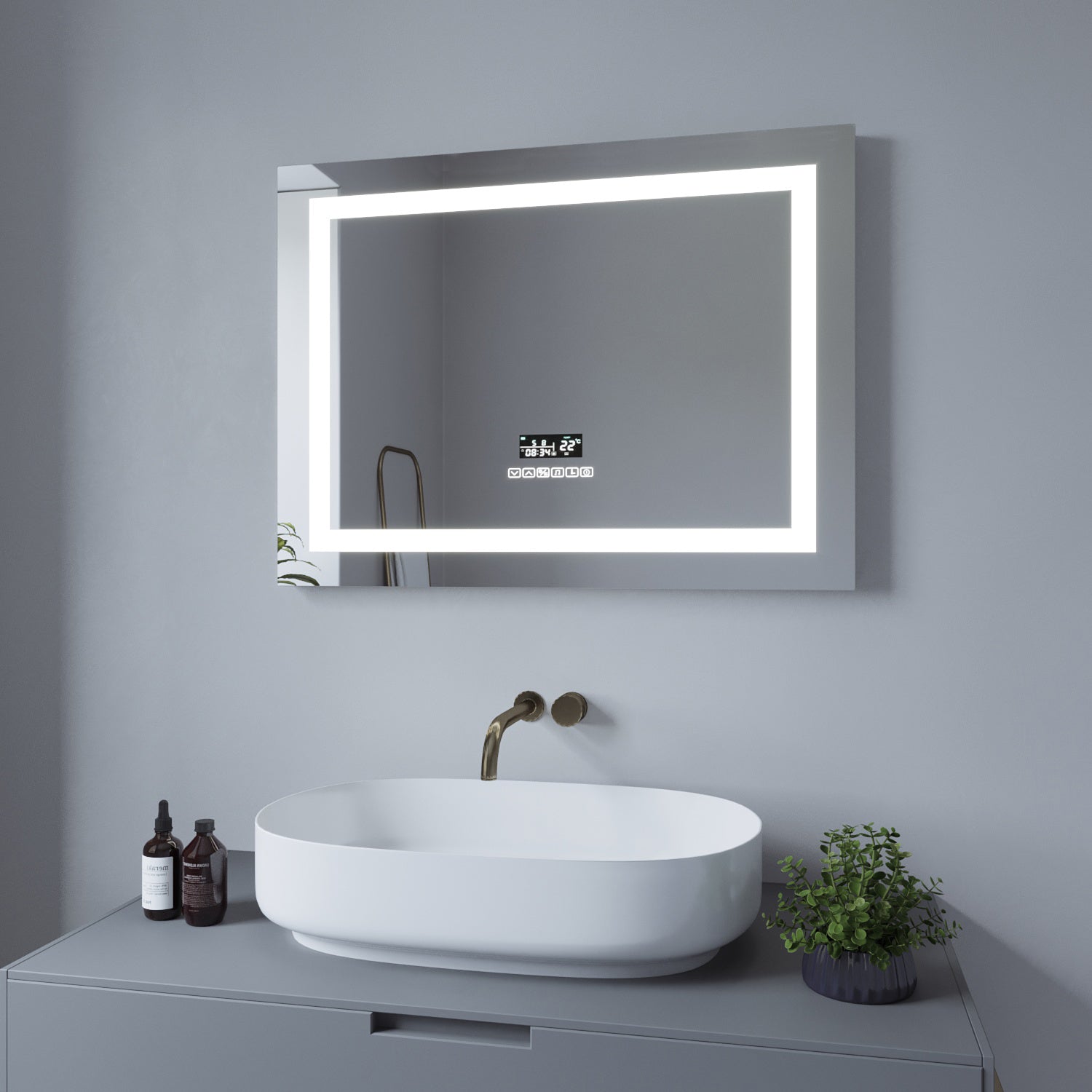 led badspiegel badezimmerspiegel mit beleuchtung - aquabatos
