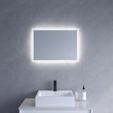Led Spiegel BOURGES-Serie 50x70cm Typ B Kaltweiß 6400K Touch Schalter Dimmbar Anti-Beschlag