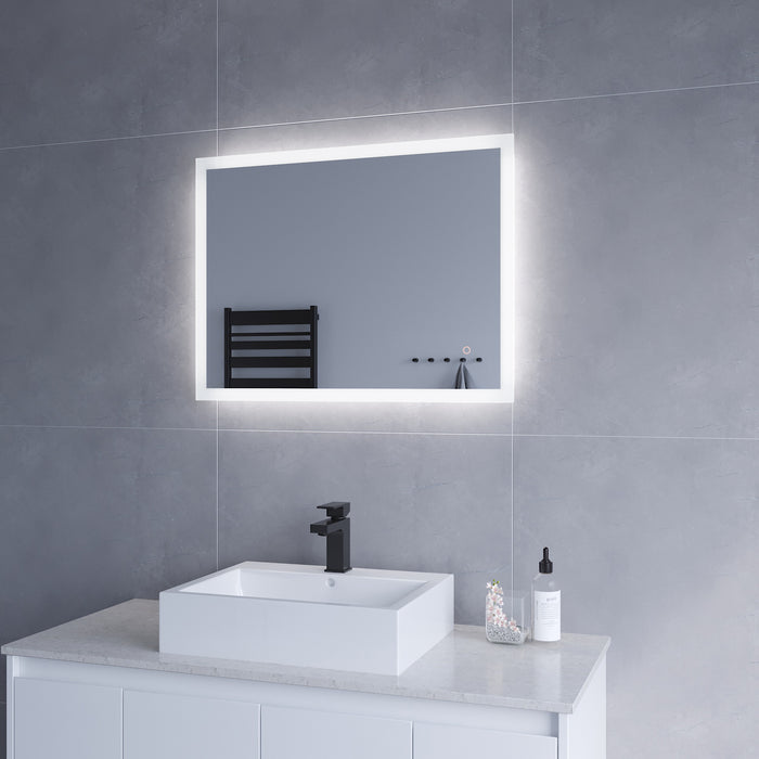 Badspiegel 80x60 Wandschalter mit Beleuchtung