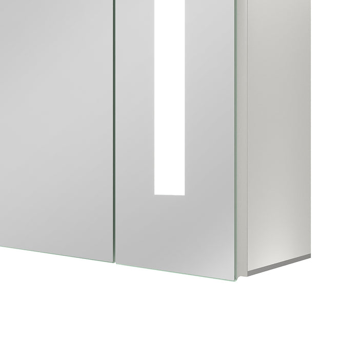 Beleuchtung 65x60cm Spiegelschrank Steckdose mit LED Badezimmerschrank