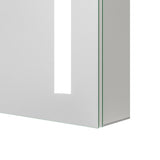 Spiegelschrank mit Beleuchtung 50x70cm Badezimmerschrank LED Spiegel Schrank Aluminium Badschrank Steckdose