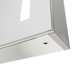 Spiegelschrank mit Beleuchtung 50x70cm Badezimmerschrank LED Spiegel Schrank Aluminium Badschrank Steckdose