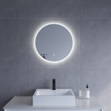 Spiegel Rund beleuchtung LED Badezimmerspiegel 60cm JALTAS Typ B | Touch Sensor Dimmbar Antibeschlag Kaltweiß 6400K