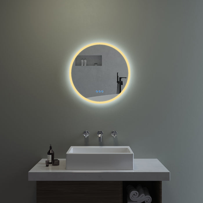 Runde Badspiegel mit LED Beleuchtung Antibeschlag -AQUABATOS