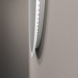 LED Badspiegel mit Beleuchtung rund JALTAS-Serie Typ G 60 x 60 x 2,5 cm Gestensteuerung Kaltweiß 6400K Anti-Beschlag