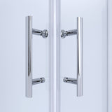 Duschkabine Eckeinstieg 80x80 Falttür Drehfalttür Dusche faltbar Eckdusche aus Sicherheitsglas 6mm mit Lotuseffekt-Beschichtung