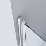 Duschfaltwand Drehfalttür klappbare Duschwand Glas Dusche faltbar 75cm main5
