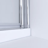 Duschkabine Eckeinstieg 80x80 Falttür Drehfalttür Dusche faltbar Eckdusche aus Sicherheitsglas 6mm mit Lotuseffekt-Beschichtung