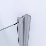 Duschkabine Eckeinstieg 90x80 Falttür Drehfalttür Dusche faltbar Eckdusche aus Sicherheitsglas 6mm mit Lotuseffekt-Beschichtung