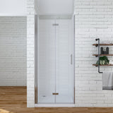 Duschtür Glas faltbar Falttür Nische Drehfalttür Dusche 90 cm
