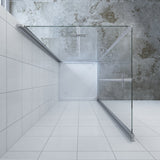 AQUABATOS NIMES-Serie Duschkabine Eckeinstieg 80 x 80 x 195 cm mit Drehfalttüren 6 mm Echtglas mit Nano Beschichtung