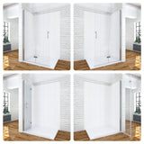 Duschfaltwand Drehfalttür klappbare Duschwand Glas Dusche faltbar 75cm main3